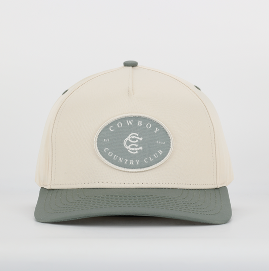 Two Tone Cotton Hat Green